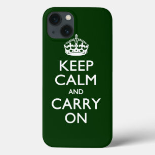 BEWAREN VAN KALK EN VERVOER OP Forest Green iPhone 13 Hoesje