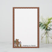 Bewaring van aanraakborden (Beer) Briefpapier (Staand voorkant)