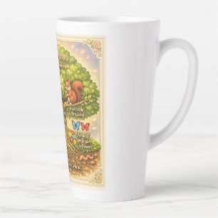 beweeg de hele dag gestaag en induceer vreugde latte mok