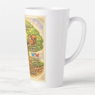 beweeg de hele dag gestaag en induceer vreugde latte mok
