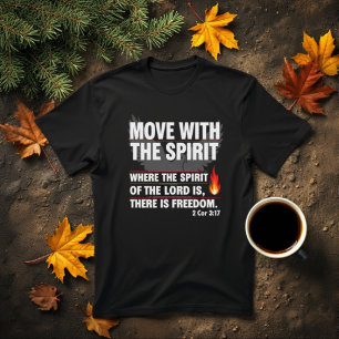 Beweeg met de geest - vrijheid T-shirt ontwerp