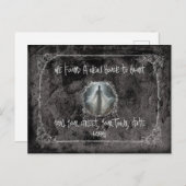 Beweeg ons eerste huis briefkaart (Voorkant / Achterkant)