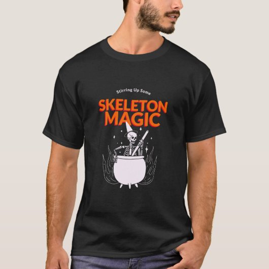 Beweeg wat skelet magie t-shirt (Voorkant)