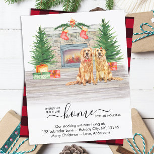 Bewegde Golden Retriever Holiday Moving Announance