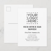 Bewegend Aankondiging Bedrijfs Logo Briefkaart (Voorkant / Achterkant)