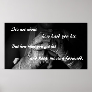 Bewegend Voorwaarts Motivatie Poster