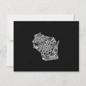 Bewegende aankondiging bewerkbare kleur WISCONSIN (Achterkant)