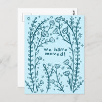 Bewegende Aankondiging Floral Lijst Sketch Doodle