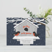 Bewegende aankondiging Holiday Navy (Staand voorkant)