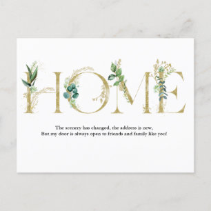 Bewegende aankondiging Ik ben verhuisd Briefkaart