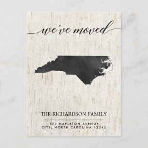 Bewegende aankondiging, North Carolina staat rusti Uitnodiging Briefkaart