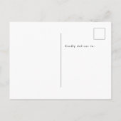 Bewegende aankondiging, Texas rustieke staat Uitnodiging Briefkaart (Achterkant)