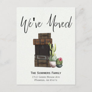 Bewegende aankondiging We hebben verhuiskoffers Ca