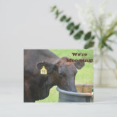 Bewegende/nieuwe adresaankondiging aankondigingskaart (Staand voorkant)