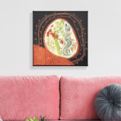 Bewegende Ruimten 1 Afdruk van het Canvas (Insitu (Woonkamer))