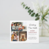 Bewegende wijziging van de Feestdagen van de Kerst Feestdagenkaart (Staand voorkant)