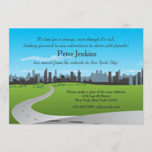 Beweging aan de stad Bewegende Aankondiging