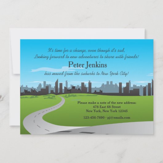 Beweging aan de stad Bewegende Aankondiging (Voorkant)