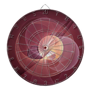 Beweging Abstract Moderne Wijn Rood Roze Fractal A Dartbord