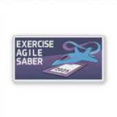 Beweging Agile Saber 2 Sticker (Voorkant)