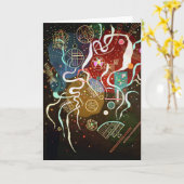 Beweging I van Kandinsky Wenskaart Kaart (Gele Bloem)