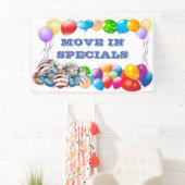 Beweging in speciale aangepaste Vinyl Banner 3' x (Insitu)