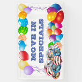 Beweging in speciale aangepaste Vinyl Banner 3' x (Verticaal)