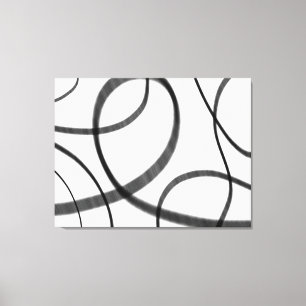 Beweging in zwart-wit canvas afdruk