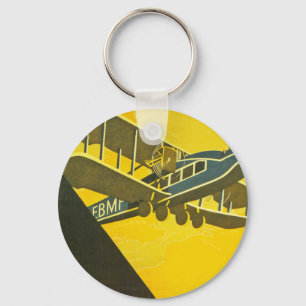 Beweging met de tijden sleutelhanger