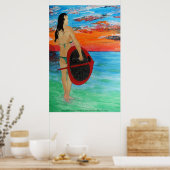 beweging oceaan poster (Keuken)