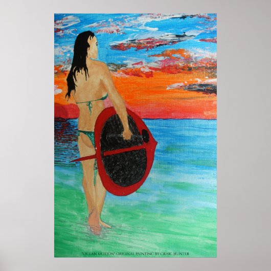 beweging oceaan poster (Voorkant)