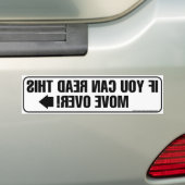 Beweging over Gespiegelde Bumpersticker (Op auto)
