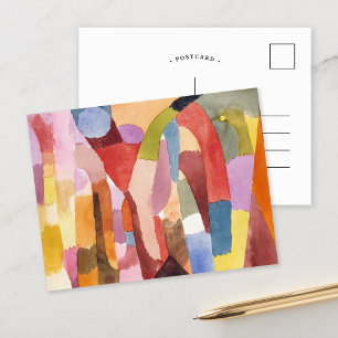 Beweging van gewelfde kamers   Paul Klee Briefkaart
