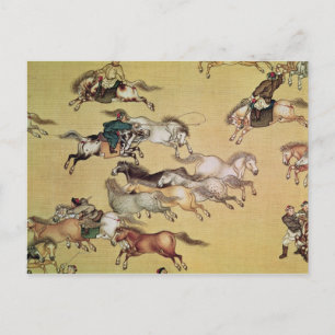 Beweging van keizer Qianlong detail van een Briefkaart