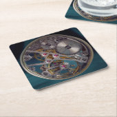 Beweging volgen vierkante kartonnen onderzetter (Schuin)