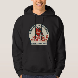 Beweging Voor Hartgezondheid Bewustzijn Hoodie