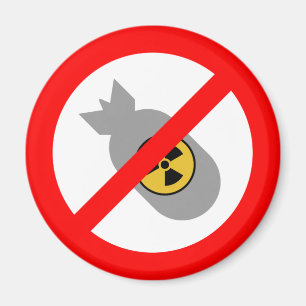 Beweging voor Vrede STOP! GEEN NUCLEAIRE BOM! Magneet