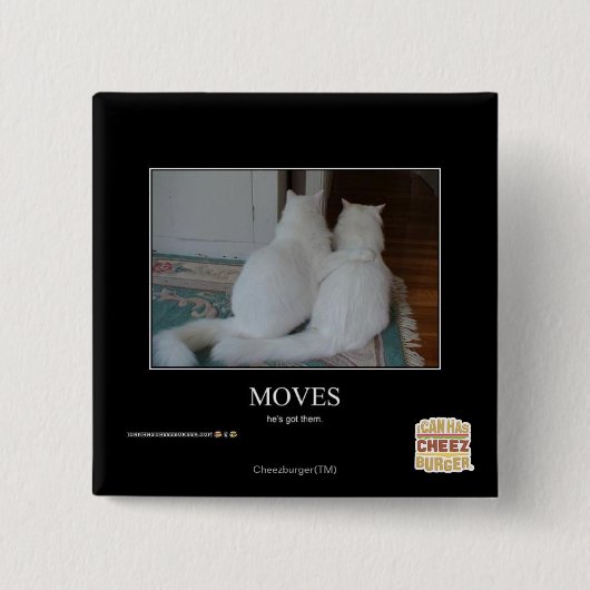 Bewegingen Vierkante Button 5,1 Cm (Voorkant)