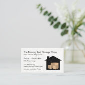 Bewegings- en opslagservice visitekaartje (Staand voorkant)