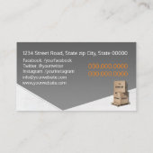 Bewegings- en opslagservices visitekaartje (Achterkant)