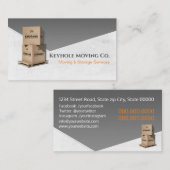 Bewegings- en opslagservices visitekaartje (Voorkant / Achterkant)