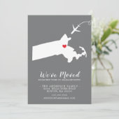 Bewegingsaankondiging | Staat MASSACHUSETTS Aankondiging (Staand voorkant)