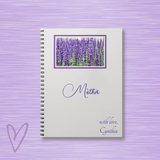 Bewerk namen, Lovely Lavender Journal, Notitieboek