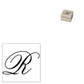 Bewerk ontwerp om fancy hoofdletter R-monogram te Rubberstempel (Gestempeld)