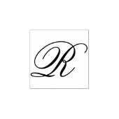 Bewerk ontwerp om fancy hoofdletter R-monogram te Rubberstempel (Afrduk)