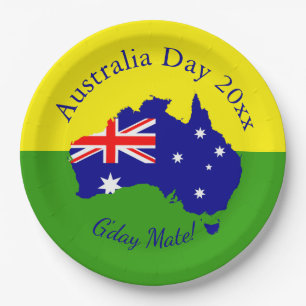 Bewerk Tekst Jaar Overeenkomend met Australia Day  Papieren Bordje
