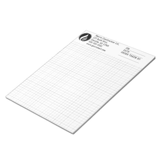 Bewerkbaar aangepast rastergrafiek-Notitieblok Notitieblok (Schuin)