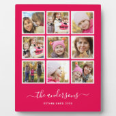 bewerkbaar achtergrondkleureninkuilscript fotoplaat (Voorkant)