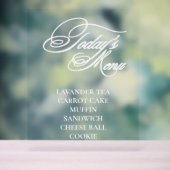 Bewerkbaar acryl voedsel menu teken acryl bord (Neutraal)