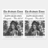 Bewerkbaar Afstuderen Krant Bloemenboeket Inpakpapier Vel (Voorkant 2)